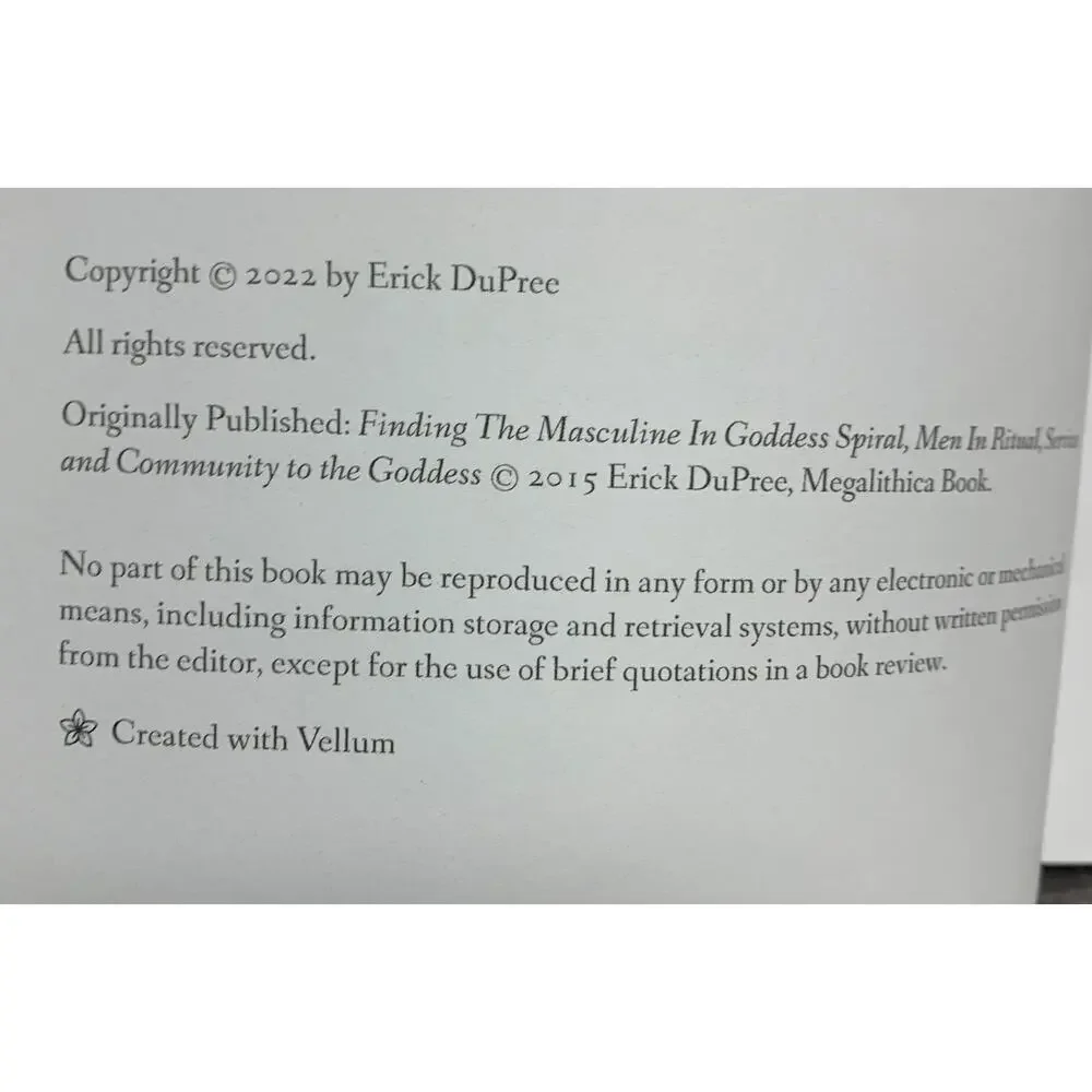 Men and the Goddess - An Anthology Revisited - Erick Dupree
